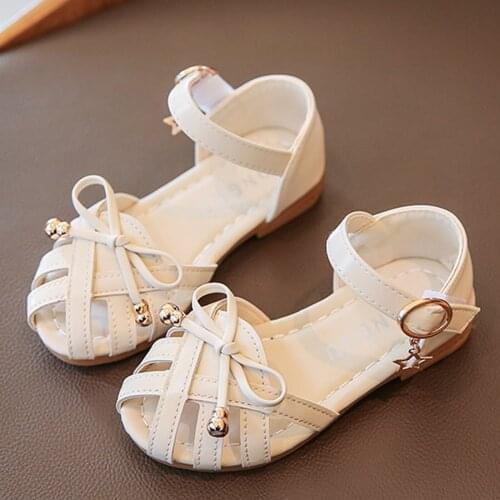 TELOTUNY Sandals Children Baby Girls Soft Leather Stage Show Princess Shoes Buckle Strap Soft-soled Fashion Flat Roman Sandals
