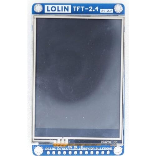 TFT 2.4 Touch Shield V1.0.0 for LOLIN (WEMOS) D1 mini 2.4" inch 320X240 SPI Touch Screen ILI9341 XPT2046