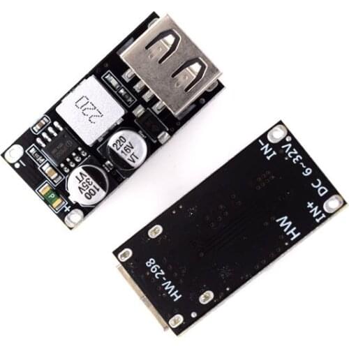 DC-DC Step Down Buck Converter Charging Module USB 6-32V 9V 12V 24V to QC3.0 QC2.0 Fast Quick Charger 3V 5V 12V Circuit
