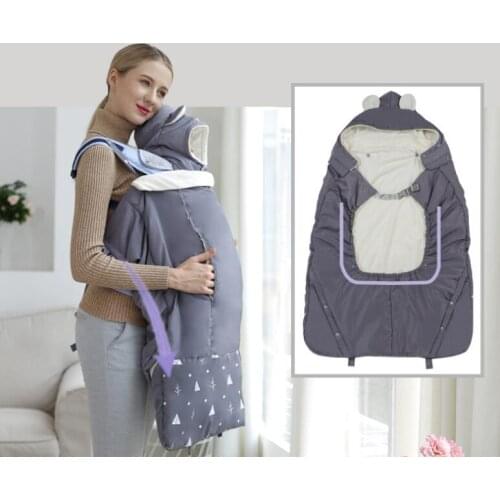Winter Kangaroo Infant Windproof Cloak Strap Hug Quilt Waist Stool Stroller Accessories Warm Baby Carrier Cloak Mantle Cover