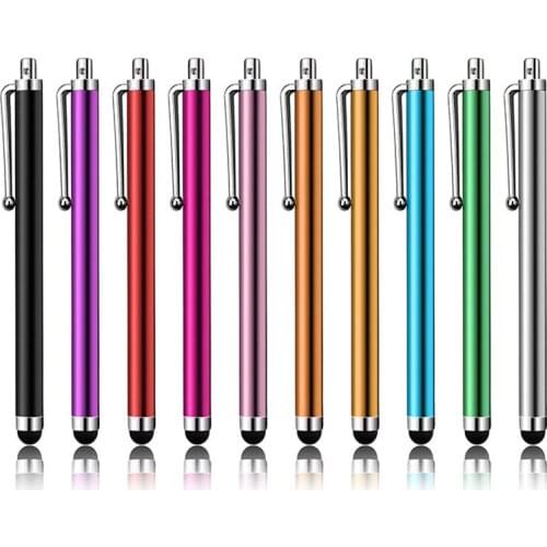10Pcs Universal Soft Rubber Tip Stylus Pen For iPad Smartphone Anti-lost Design With Wire Hole Scratch Resistant For Tablet PC