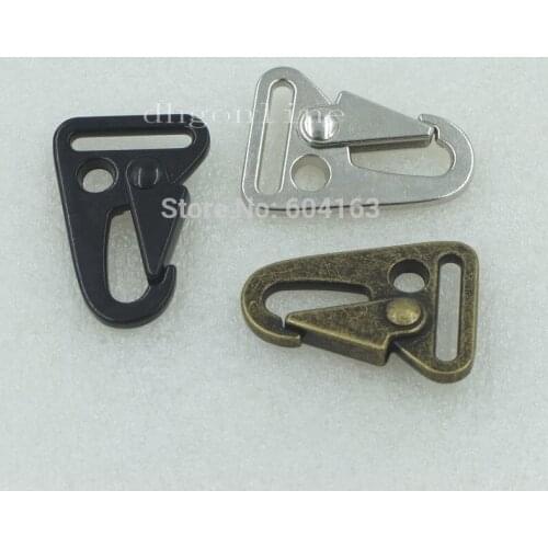 100 Pcs 1" 25mm HK Sling Clips Olecranon Hook Spring Gate Snap For Webbing Strap Buckles Wholesale