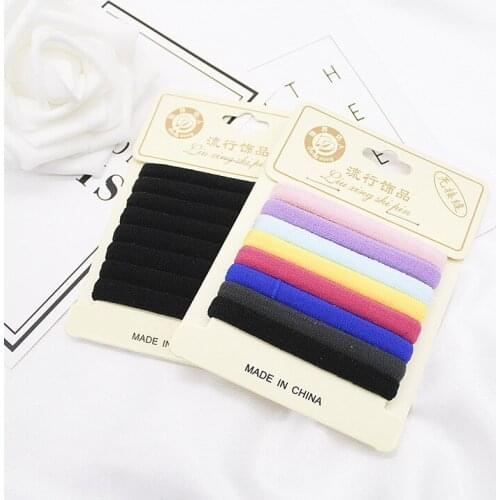 8pc Small Ring Hair Bands Girls Colorful Elastic Hair Rope Tie Gums Kids Rubber Band Ponytail Holder Hair Accessories headwea