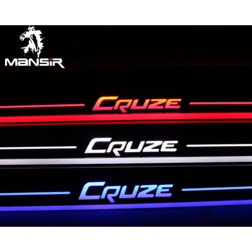 Car Scuff Plate Pedal Lamps For Chevrolet Cruze 2015 2016 2017 2018 Door Sill Pathway Light LED Lighting