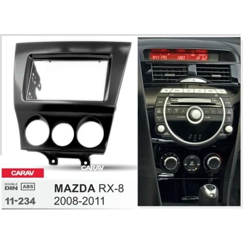 CARAV 11-234 Top Quality Radio Fascia for MAZDA RX-8 2008-2011 Stereo Fascia Dash CD Trim Installation Kit