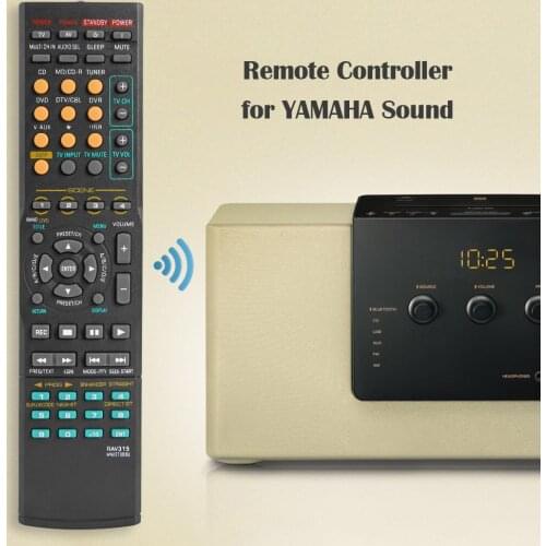 Black Universal Replacement Remote Control for Yamaha RAV315 RX-V363 RX-V463 Compatible with RX-V650.RX-V459 .RX-V561