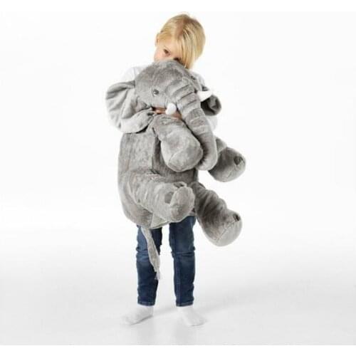 Kids Elephant Appease Pillow Large Elephant Toys Stuffed Animal Plush Toy Baby Plush Sleeping Doll Infant Toys Children Gift