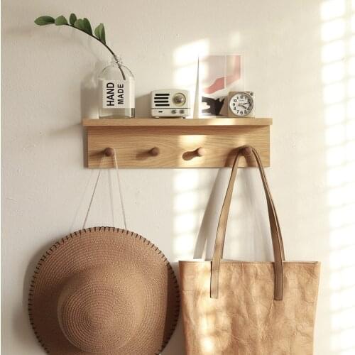 GY Customized Wall Clothes Hook Bedroom Hallway Partition Shelf Nordic Style Living Room Home Wall-Mounted Shelf