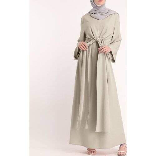 Eid Mubarak Kaftan Dubai Abaya Muslim Dresses Turkey Fashion Hijab Dress Islam Clothing Maxi Sundress for Women Vestidos