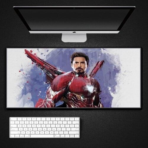 Captain America Spider-Man Iron Man Anime Pc carpet mouse pad mats gamer gaming accessories desk mat mousepad ergonomic wrist re