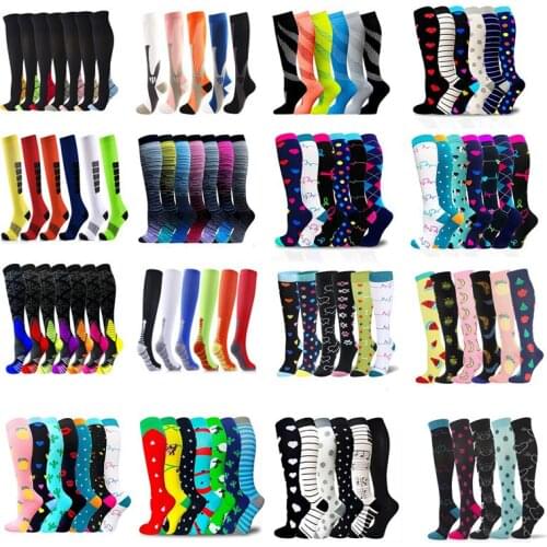 Dropship Compression Stockings Unisex Sports Socks Varicose Veins Pressure Socks Football Running Socks Men Socks Wholesales