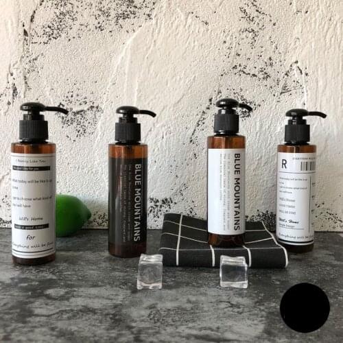 Brown Bottle Shampoo Dispenser Soap Dispenser Bottle Shower Gel Bottle Shower Bottle Hair Conditioner Lotions Press Dispenser