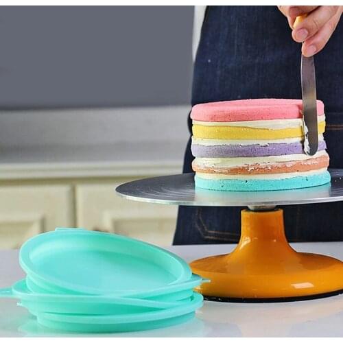 Round Cake Pans Silicone Baking Molds Non-Stick Quick Release Bakeware Pan For Kitchen XHC88