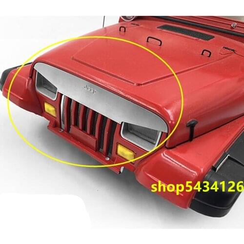 Rc Car New Metal Grille For 1/10 Rc Crawler Toys Tamiya cc01 Wranglers YJ Body Remote Control Buggy Diy Accessories Parts