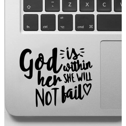 Beautiful English GOD sentences Laptop Sticker Waterproof vinly for laptop skin decoration