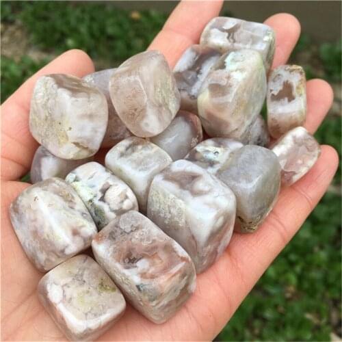 Natural Pink cherry blossoms Quartz Crystal Cube Stone Rock Chips Samples Healing Natural Stones and Minerals