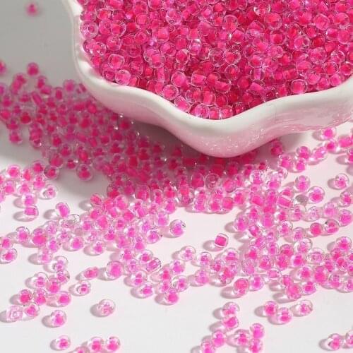 New 15g 2---4mm Glass with Core Beads Charm Czech Glass Seed Beads DIY Bracelet Beads for Jewelry Making Earring Necklace #04