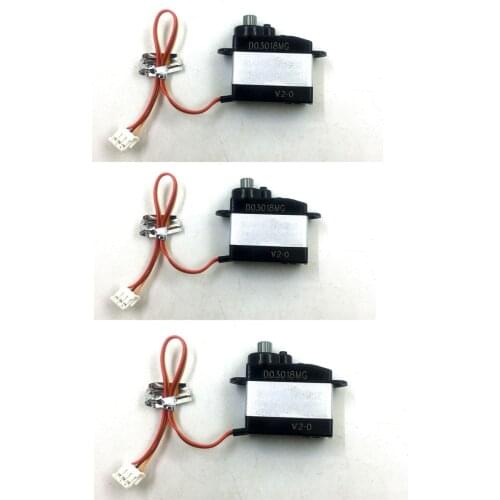 3Pcs/Lot Upgrade Metal Servo For Xk K120 / K130 Rc Helicopter Spare Parts Modification D03018mg Digital Servo And Cables
