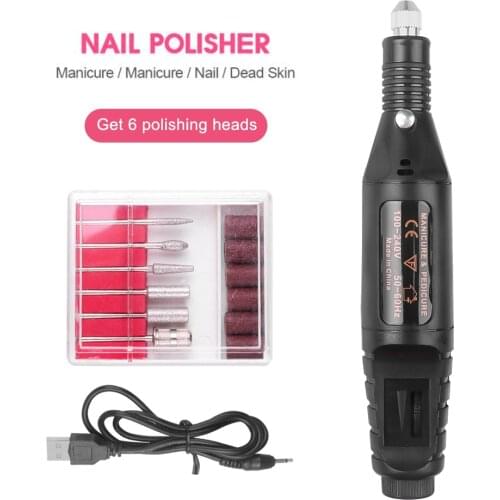 1 Set Professional Electric Nail Drill Machine Manicure Machine Pedicure Drill Set Ceramic Nail File Nail Drill Equipment Tools