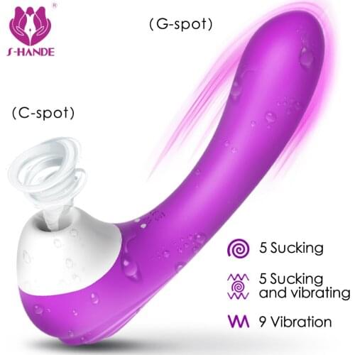 S-hande Clitoris Stimulator Clit Nipple Sucker Sucking Vibrator For Woman Licking Tongue Clitoris Massager Sex Toys For Adult