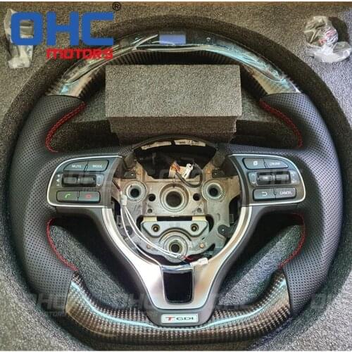 LED Performance Carbon Fiber Steering Wheel compatible for K5