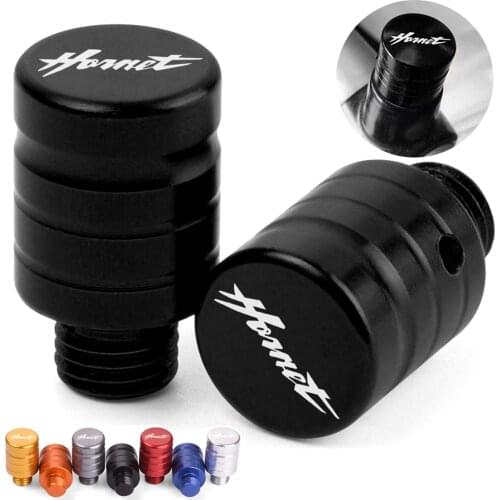 Universal M10X1.25 Motorcycle CNC Mirror Hole Plug Screw WIth Logo For Honda CB F600 R600F Hornet 250 cb400 Hornet CB 599 600