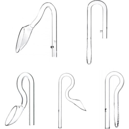 VIV ADA Quality Glass Orchid Pipe Outflow/Inflow Mini Size New For Aquarium Filter Tube and Pump