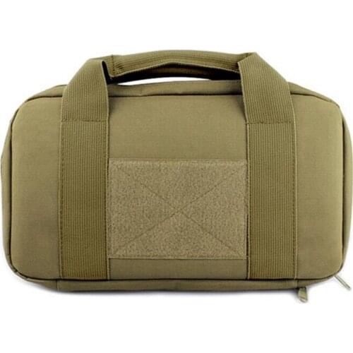 Military Pistol Hand Gun Bag Tactical Hunting Fishing Kit Bag Durable Padded Pistol Carrier Hunting Accessories