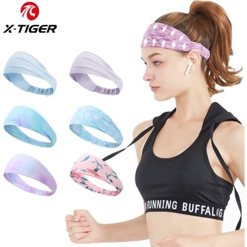 X-TIGER Absorbent Sport Sweat Headband For Women Yoga Hair Bands Sweatband Outdoor Cycling Running Fitness Sports Accessories