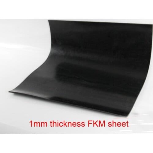 1mm FKM Rubber Plate FLUORINE SHEET Aflas Rubber Sheet FPM Viton Sheet Fluororubber Oil Heat Corrosion Acid-base Resistance