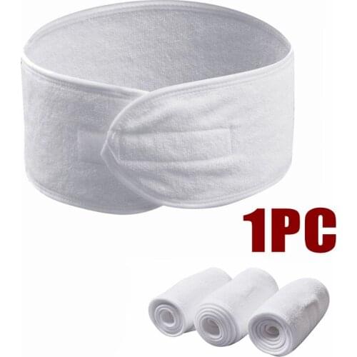 1pc Adjustable Fabric Hairband Head Band for Makeup Spa Shower Wash Face Facial Headband