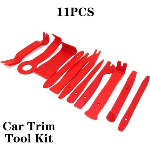 11pcs Universal Car Trim Door Panel Removal Tool Kit Auto Radio Dashboard Repair Tools Set Upholstery Disassembly Pry Hand Tools