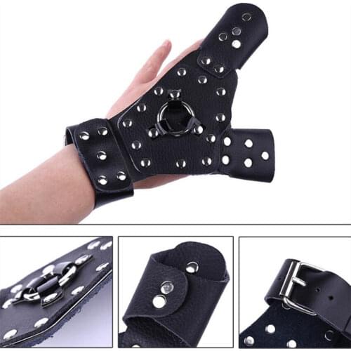 Hot Sale 1Set Fishing Gloves Hand Protection Slingshot Protective Glove Fishing Gloves Work Bow Fishing Glove Fingerless Gloves