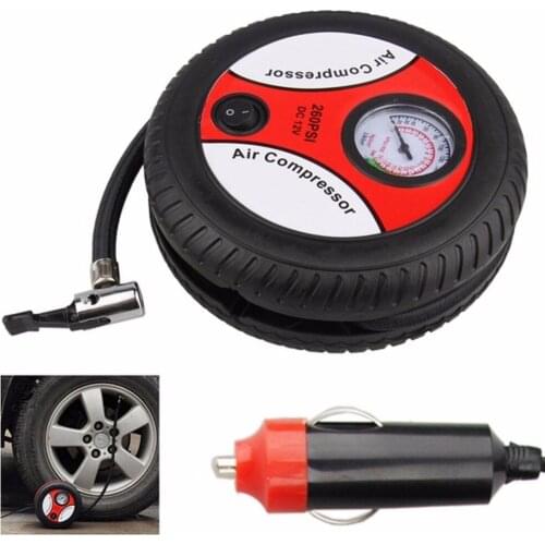 Motors Automotive Tool Car Pump Portable Tire Inflator Air Compressor