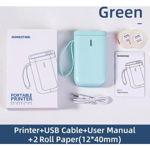 【Free shipping】NIIMBOT D11 portable mini thermal label printer label maker for sticker price tag