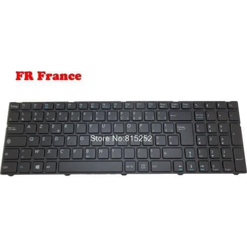 Laptop Keyboard For Medion AKOYA P6643 MD98477 MD98479 MD98608 MD98667 MD98672 MD98703 Black With Frame FR France