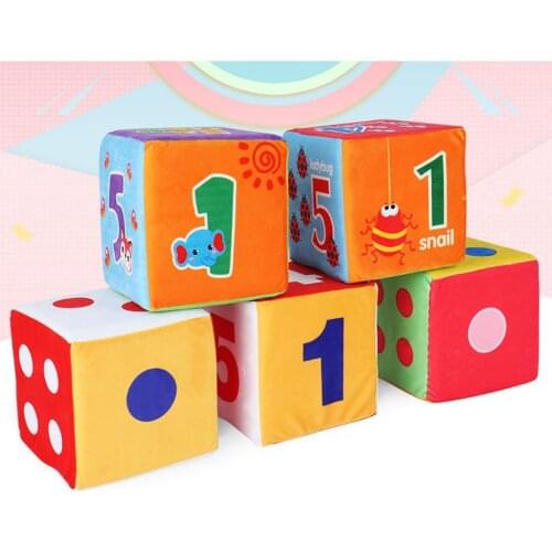 Soft Foam Dice Dot/Number 15cm Carnival Early Educational Supplies Toy