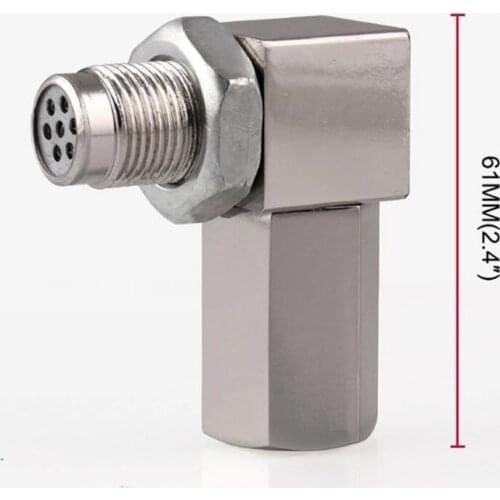 90 Degree O2 Sensor Spacer Engine Light Check Bung Mini Catalytic Converter 201 Stainless Steel For Car Modified Exhaust Testing