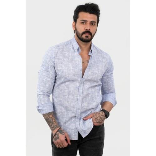 DeepSEA Male Regular Fit Patterned Long Sleeve Shirt 2106067