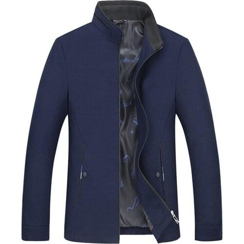 Plus size 8XL 7XL Spring Autumn Mens Jackets Thin Solid Fashion Coats Male Casual Slim Stand Collar Bomber Jacket Men Overcoat