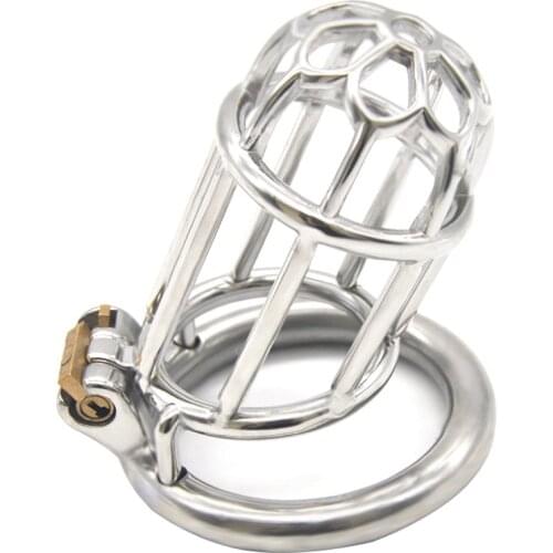 New Cock Cage Male Chastity Device Chastity Belt Penis Lock cock Ring Penis Restraint Sex Toys SM Bondage Drop shipping