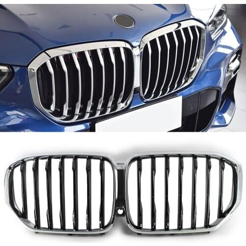 Quality G05 Front Kidney Grill Racing Grills For BMW X5 G05 G06 2018+ Glossy Black Racing Mesh Grills Car Accessories