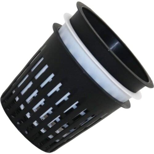 PP Plastic Seedling colonization basket Hydroponic Mesh Pot Net Cup Basket Hydroponic Aeroponic System Plant Grow tools 50 Pcs