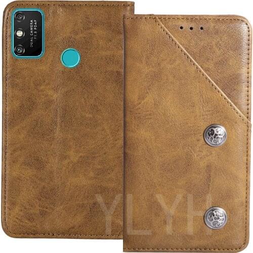 ITien TPU Protection Durable Flip Genuine Leather Cover Phone Case For TCL 20Y 20E 6125FE 6.52 inch Pouch Shell Wallet Etui Skin