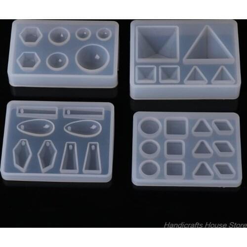 Silicone Mold DIY Geometric Triangle Mirror Craft Jewelry Making Decorative Cake F05 21 Dropshipping