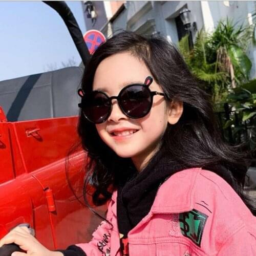 SomeCool 2019 NEW Lovely Rabbit shape Kids sunglasses Protect UV400 Cartoon glasses Gradient baby 3-9 y Boys&girls eyewear n346