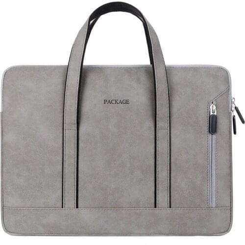 Laptop Bag 13 14 15 15.6 inch Handbag Women Notebook Bag for Macbook Pro Air 13 Case Xiaomi Asus PU Leather Luxury Computer Bag