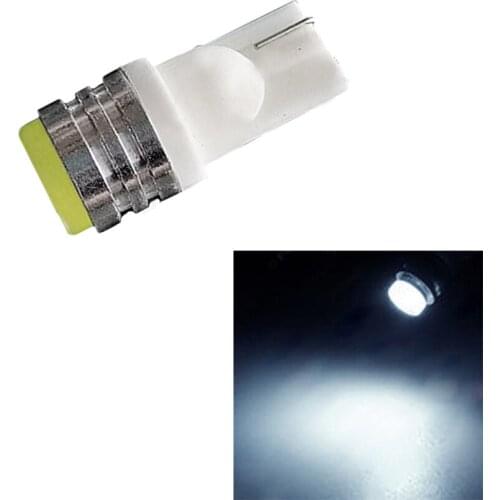 T10 COB 1SMD Car Lights 194 168 2825 1LED Ceramic Clearance Lamp Super Bright Car License Plate Bulbs ( Package of 10 )