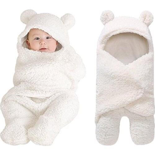 2018 Newborn Infant Baby Boy Girl Autumn Winter Warm Swaddle Baby Sleeping Wrap Blanket Photography Prop