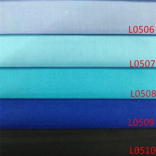 Cotton polyester cotton shirt fabric cloth color dyed shirts cloth and high-density manual DIY